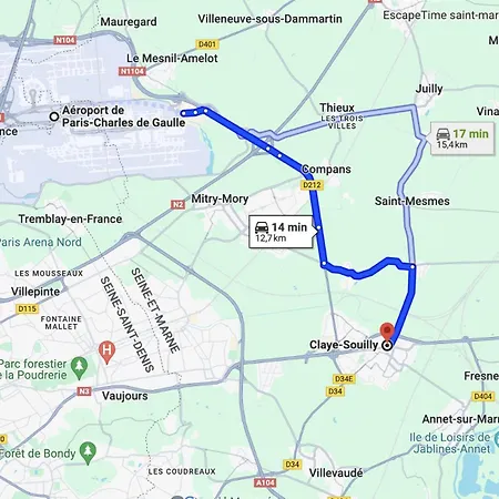 Apartman Studio Cozy Proche Aeroport Cdg